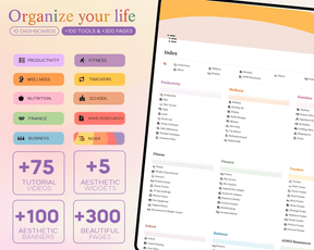 ADHD Life Planner Notion Template - LilyNotion | Best Notion Template