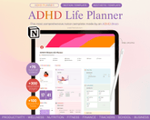 ADHD Life Planner Notion Template - LilyNotion | Best Notion Template