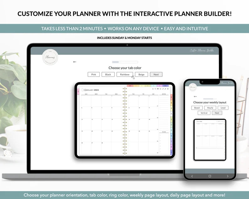 Digital Planner, Goodnotes Planner, iPad Planner, Notability Planner, Dated Digital Planner, 2023 2024 2025 Undated Planner
