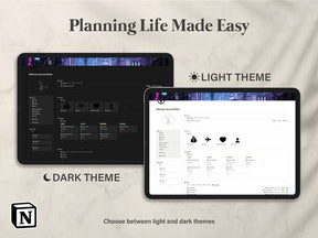Notion Ultimate Second Brain Planner, Notion Life Planner