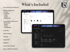 Notion Ultimate Second Brain Planner, Notion Life Planner