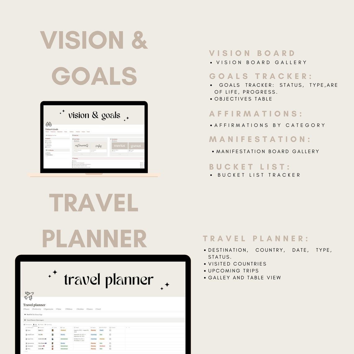 Notion Ultimate Life Planner - LilyNotion | Best Notion Template